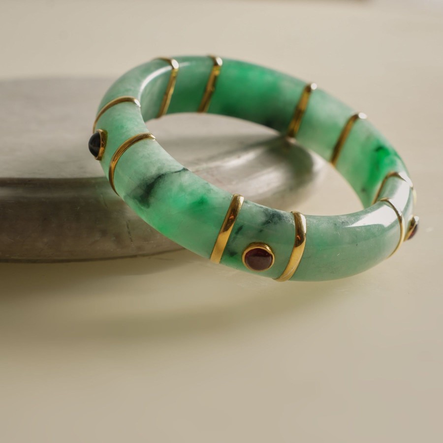 Women Zayn By Sunena Demi Fine Jewellery | Jahan Jade Bangle