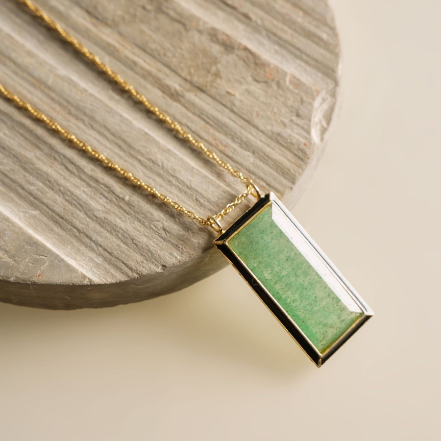 Women Zayn By Sunena Demi Fine Jewellery | Aventurine Pendant