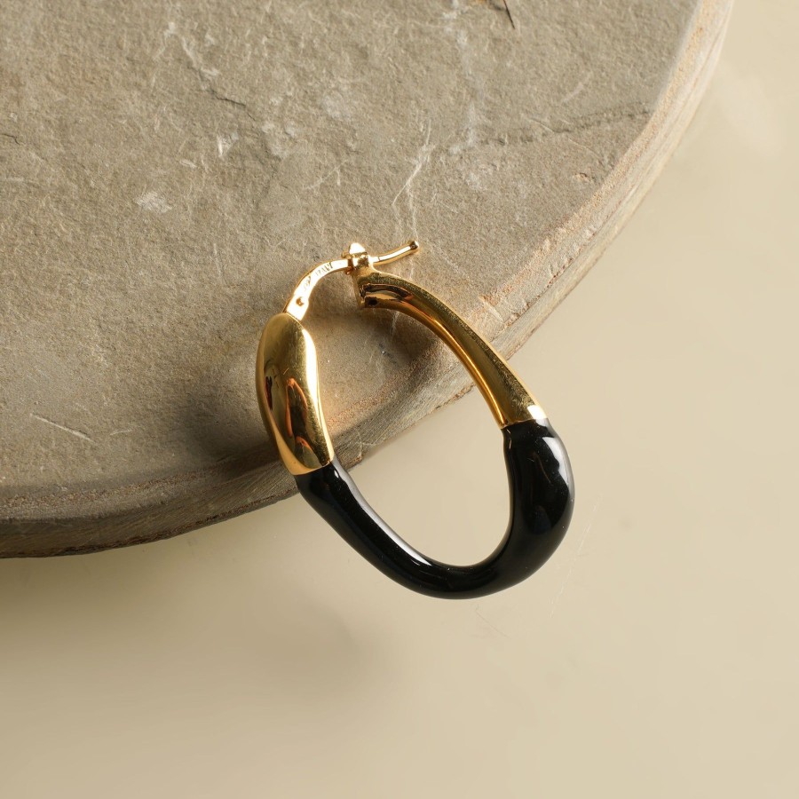 Women Tallin Jewels Fine Jewellery | Twisted Enamel Hoops