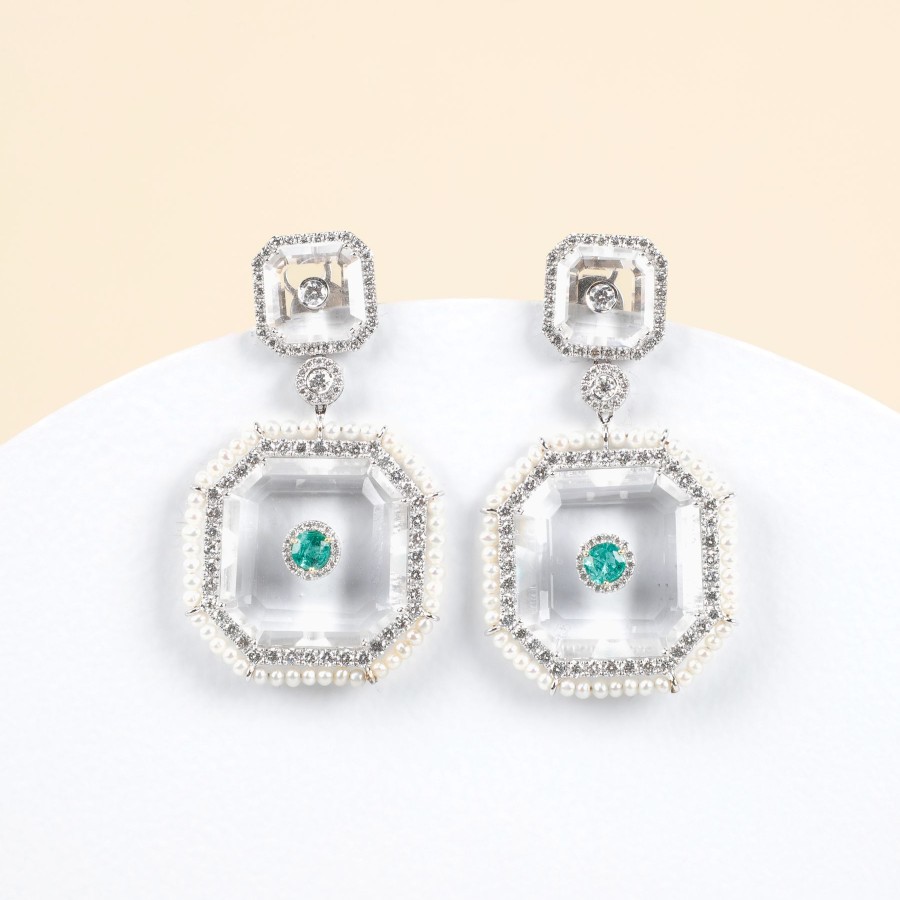 Women Umrao Jewels Fine Jewellery | Mumtaz Art Deco Earrings