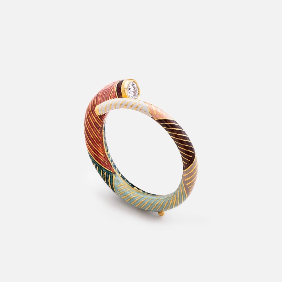 Women Agaro Jewels Fine Jewellery | Autumn Stripes Ring