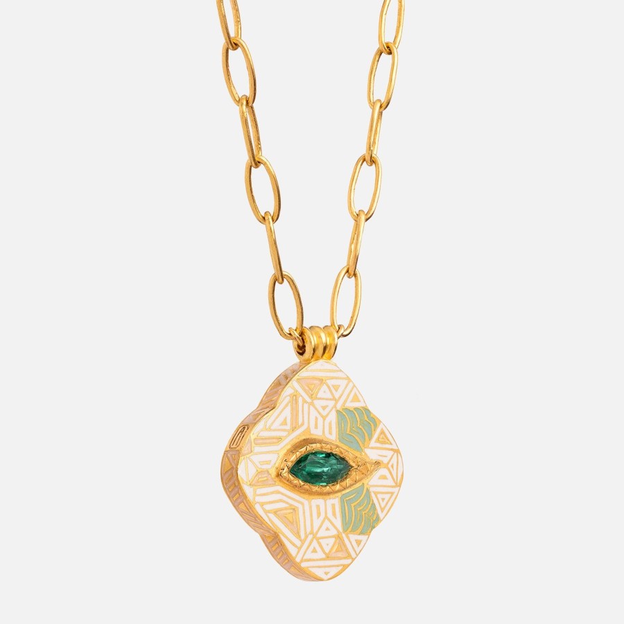 Women Agaro Jewels Fine Jewellery | Eye Of Aztec Clover Necklace