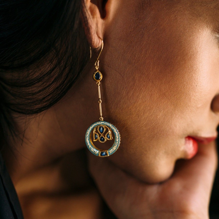 Women Agaro Jewels Fine Jewellery | Sun-Moon Reversible Earrings