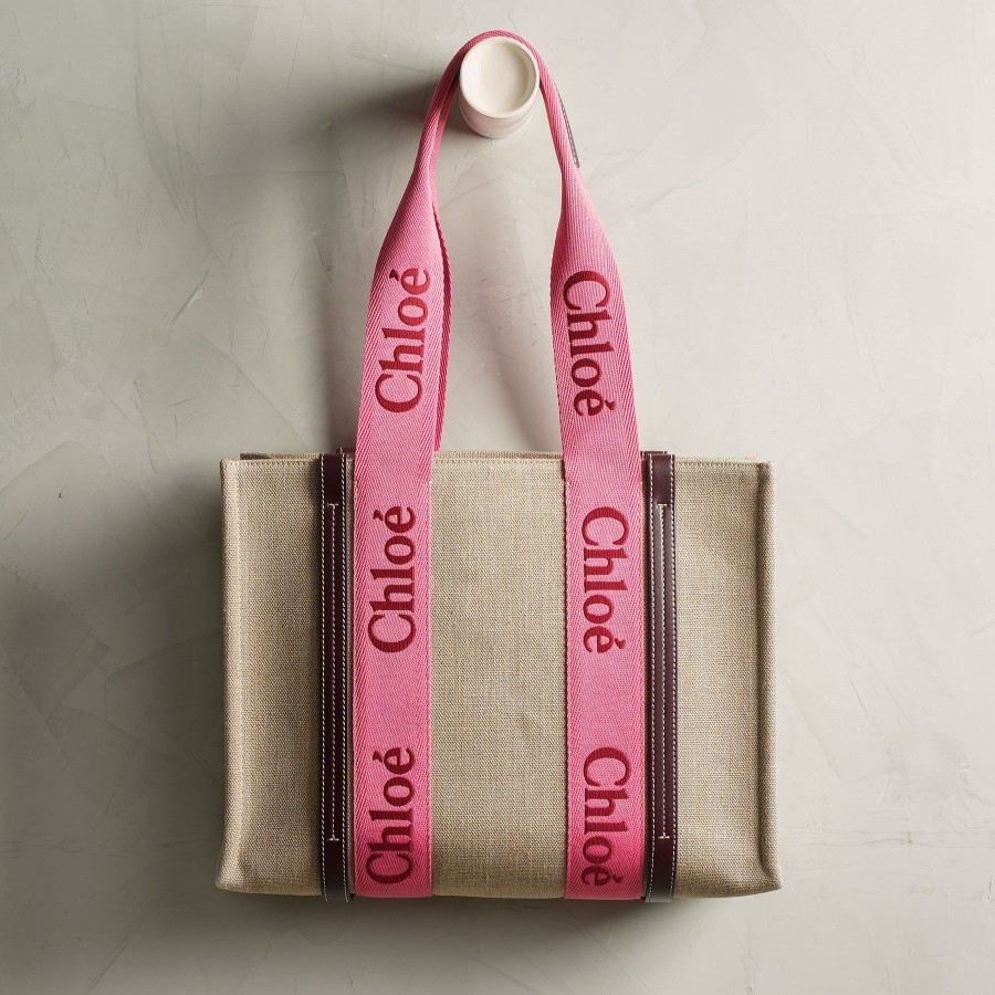 Women Chloé Tote Bags | Woody Medium Tote Bag