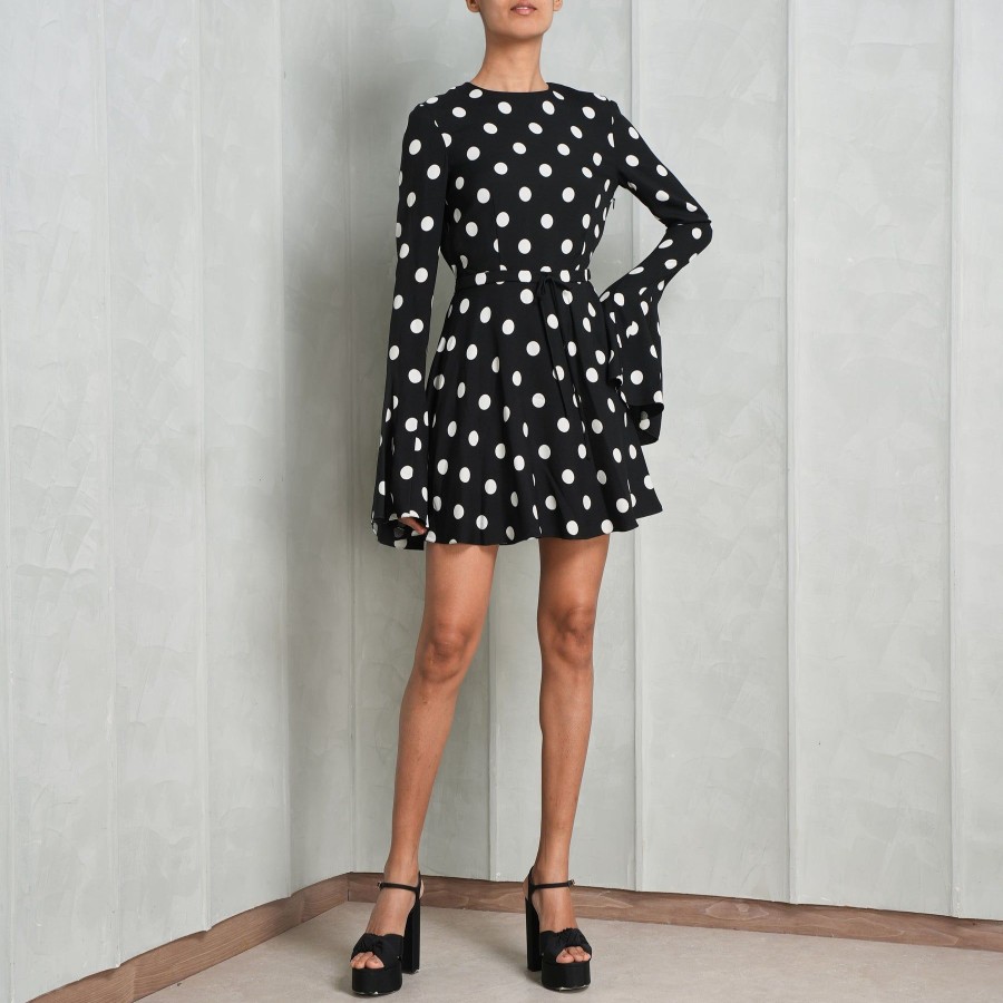 Women Saint Laurent Dresses | Polka-Dotted Mini Dress