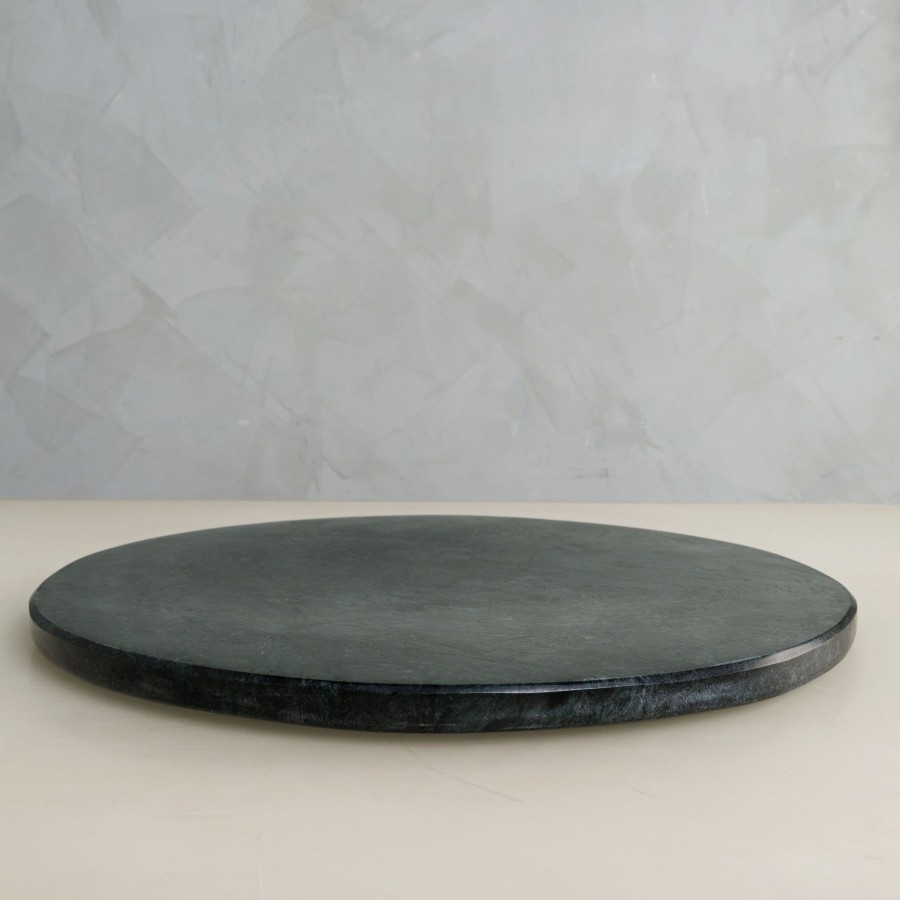 Home Fleck | Green Marble Platter