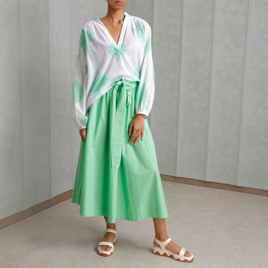 Women Aish Life Skirts | Loulou Belted Midi Skirt