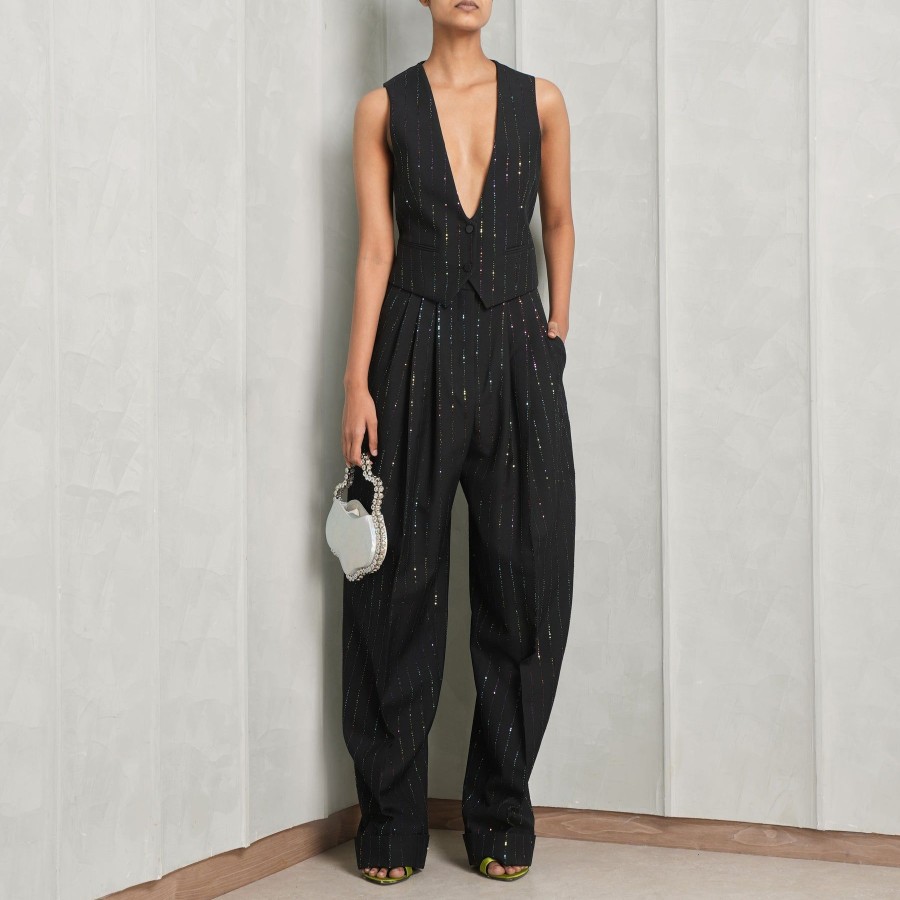 Women Alexandre Vauthier Pants | High-Waisted Boyfriend Pants