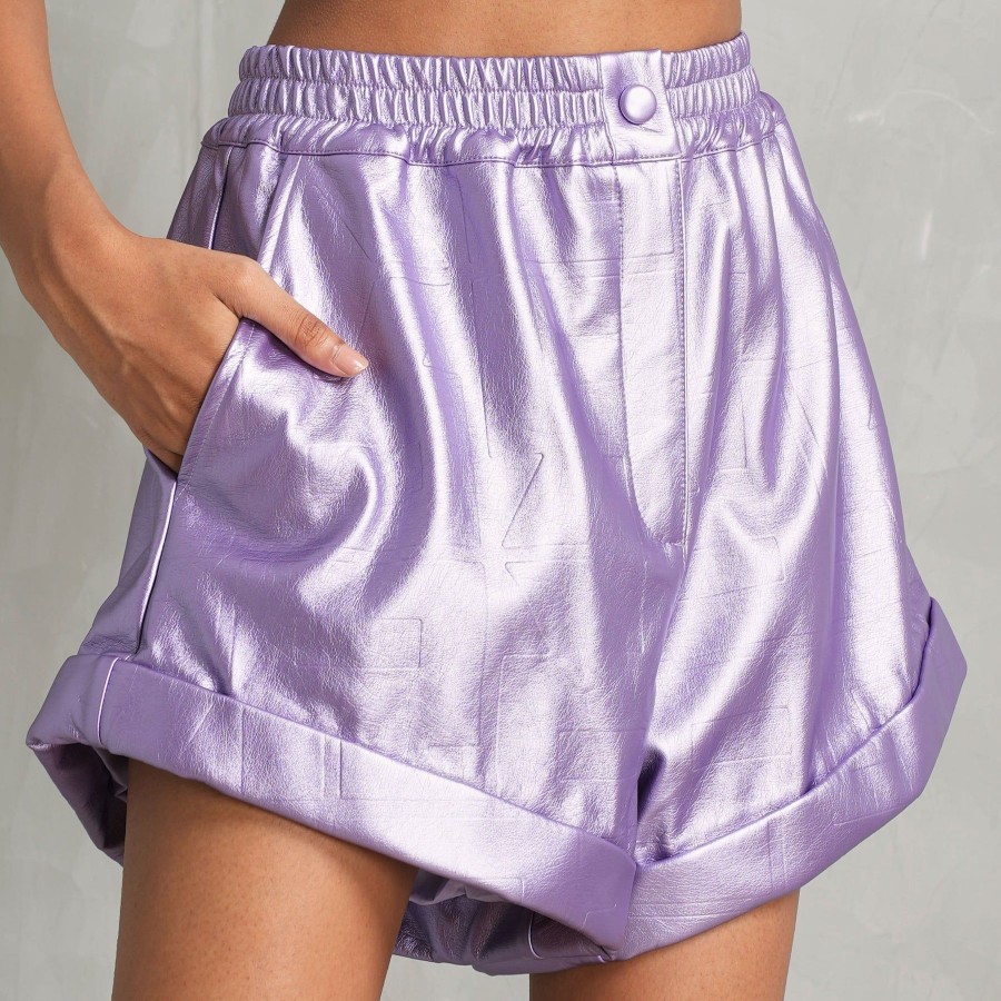 Women ROTATE Birger Christensen Shorts | Verbena Embossed Shorts