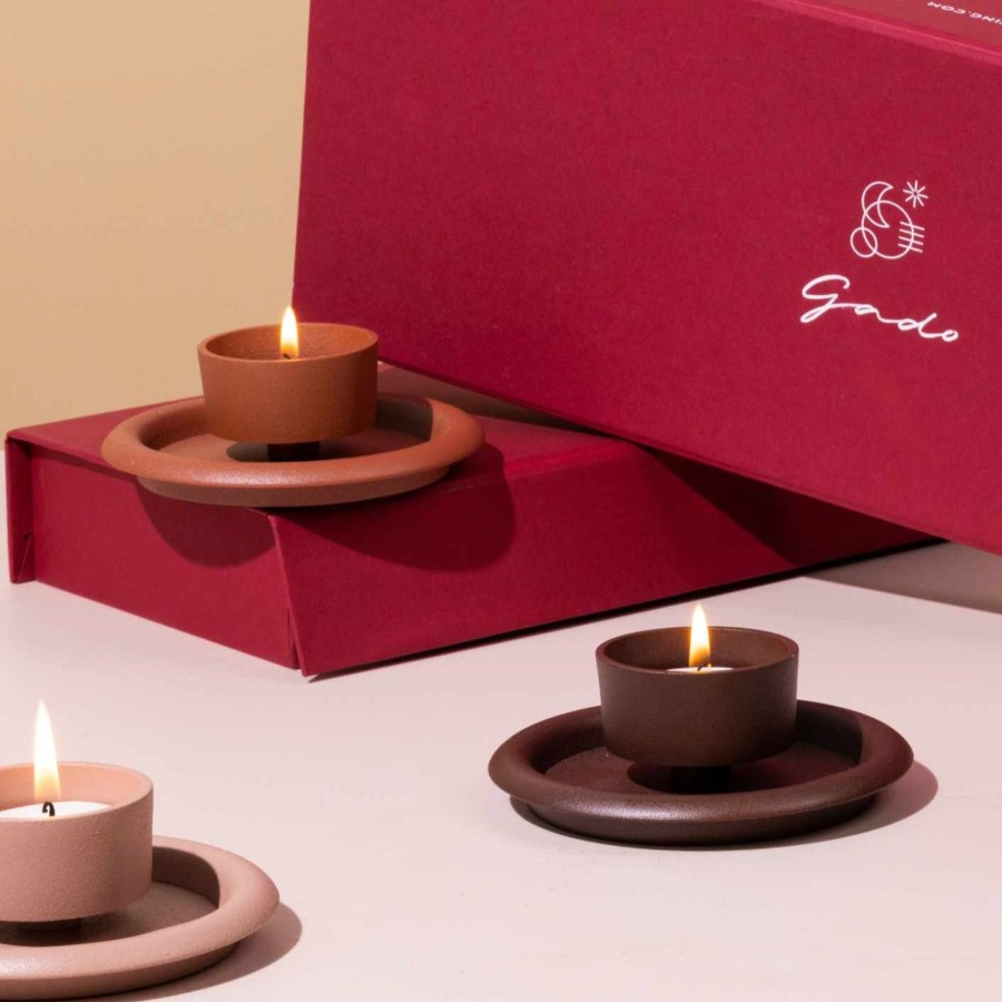 Home Gado Living | Terra Tea Light Holders Set Of 3