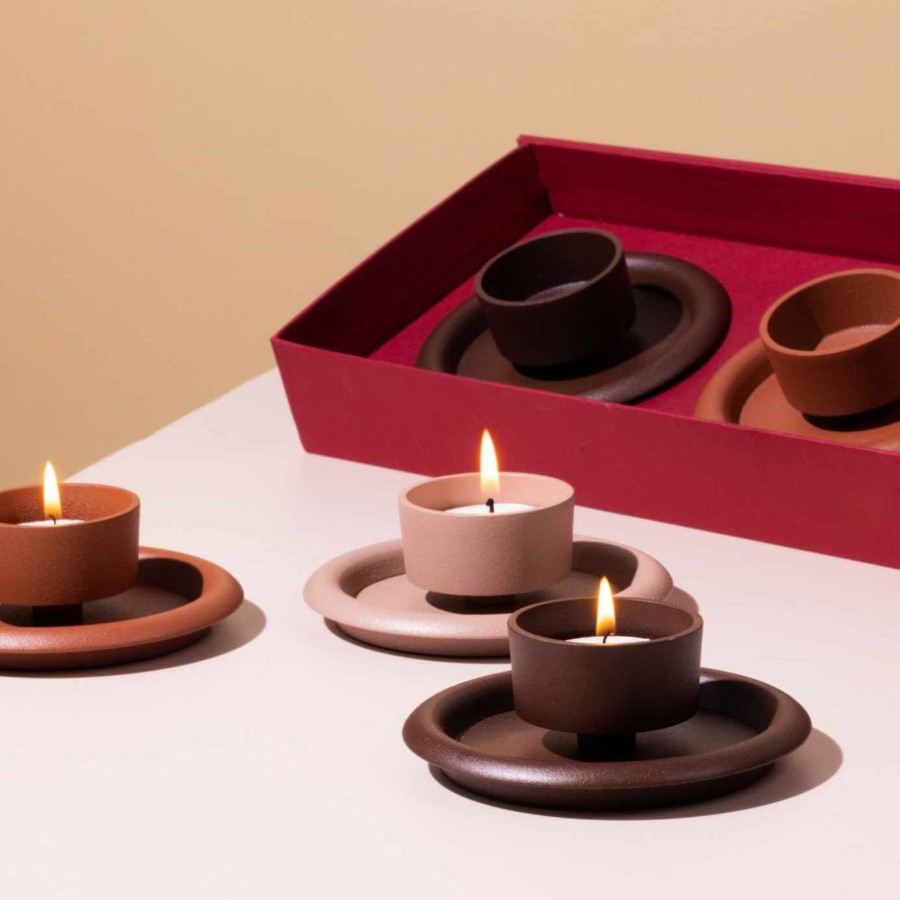 Home Gado Living | Terra Tea Light Holders Set Of 3