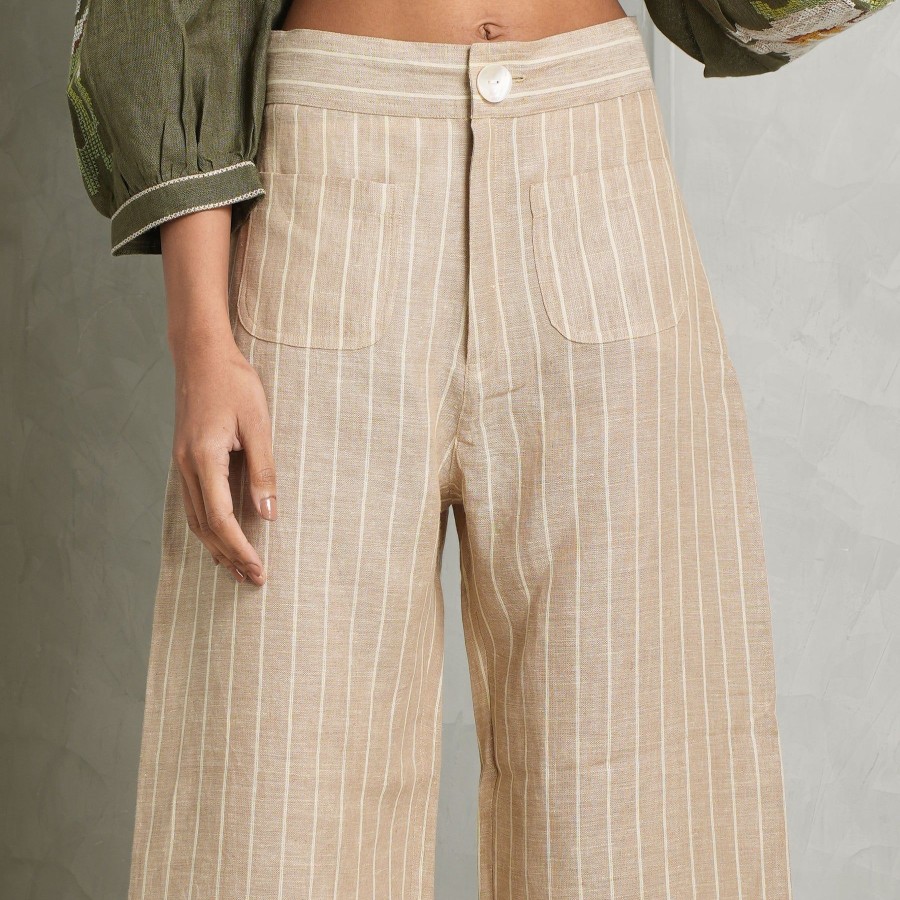 Women De Castro Pants | Dorado Striped Trousers