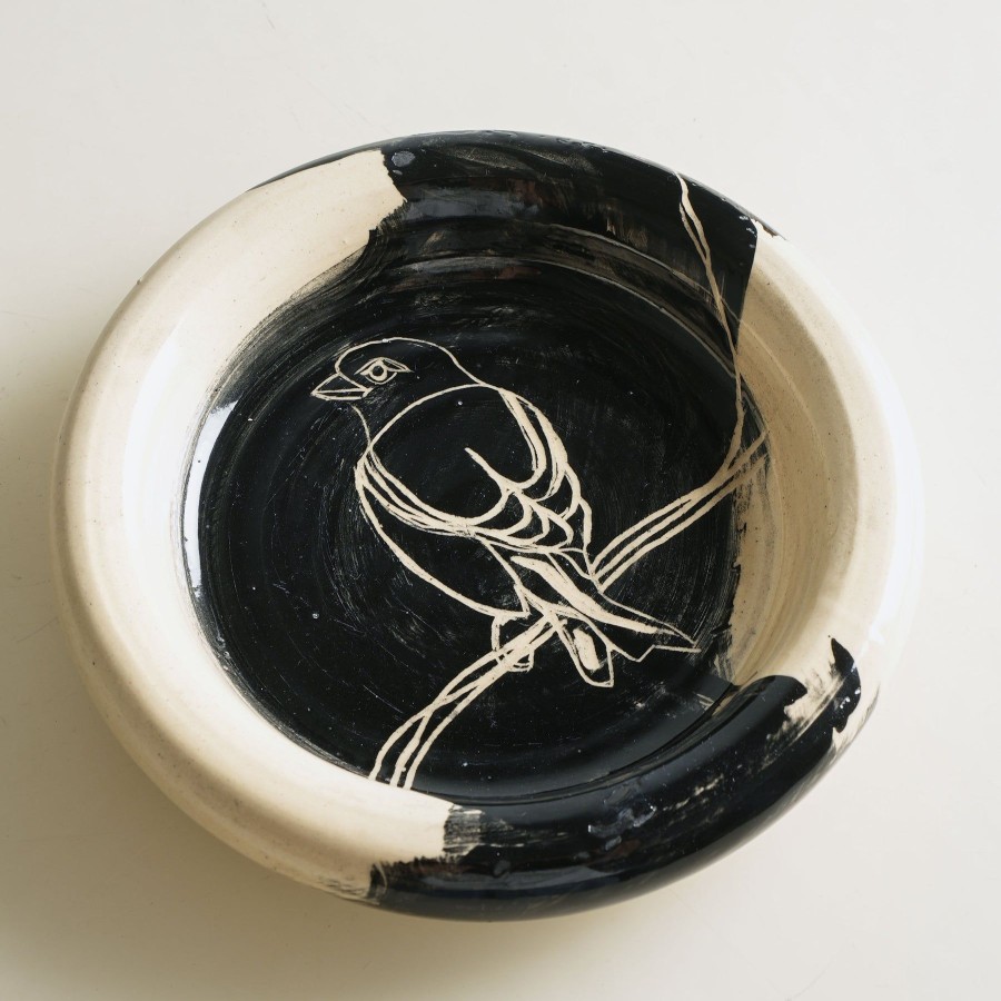 Home Veena Pottery | Bird Plate